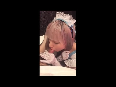 ❤️ جاپاني بت [میوکا]، د فرانسوي نوکرۍ جامې، لومړۍ برخه، بلو جاب او د لوشن سره ټوکر ️❌  ❌️❤